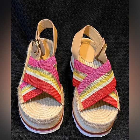 Marc Fisher Glenna Platform Espadrille Sandal, Size 8 - Picture 2 of 7